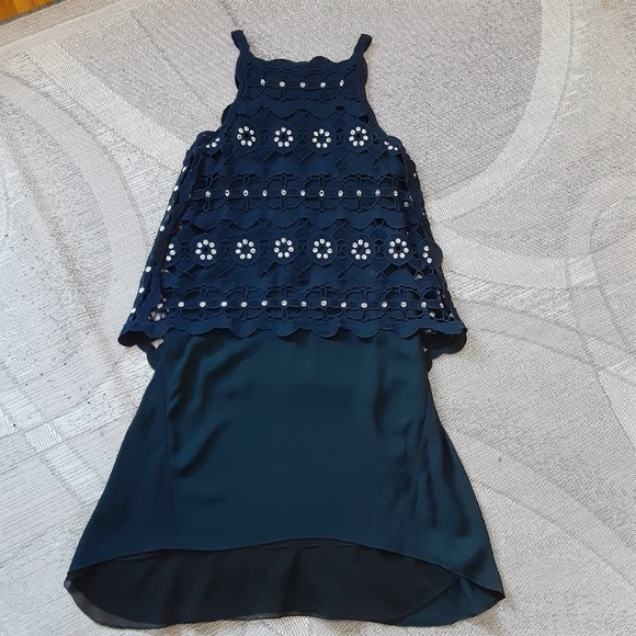 ✨ NWOT CHLOE navy guipure dress - Picture 11 of 13